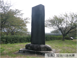 写真2 加治川治水碑